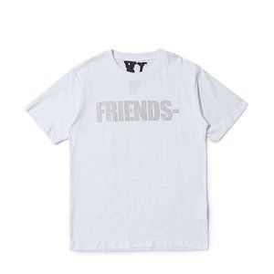 White Friends Vlone Swarovski  tshirt size XL